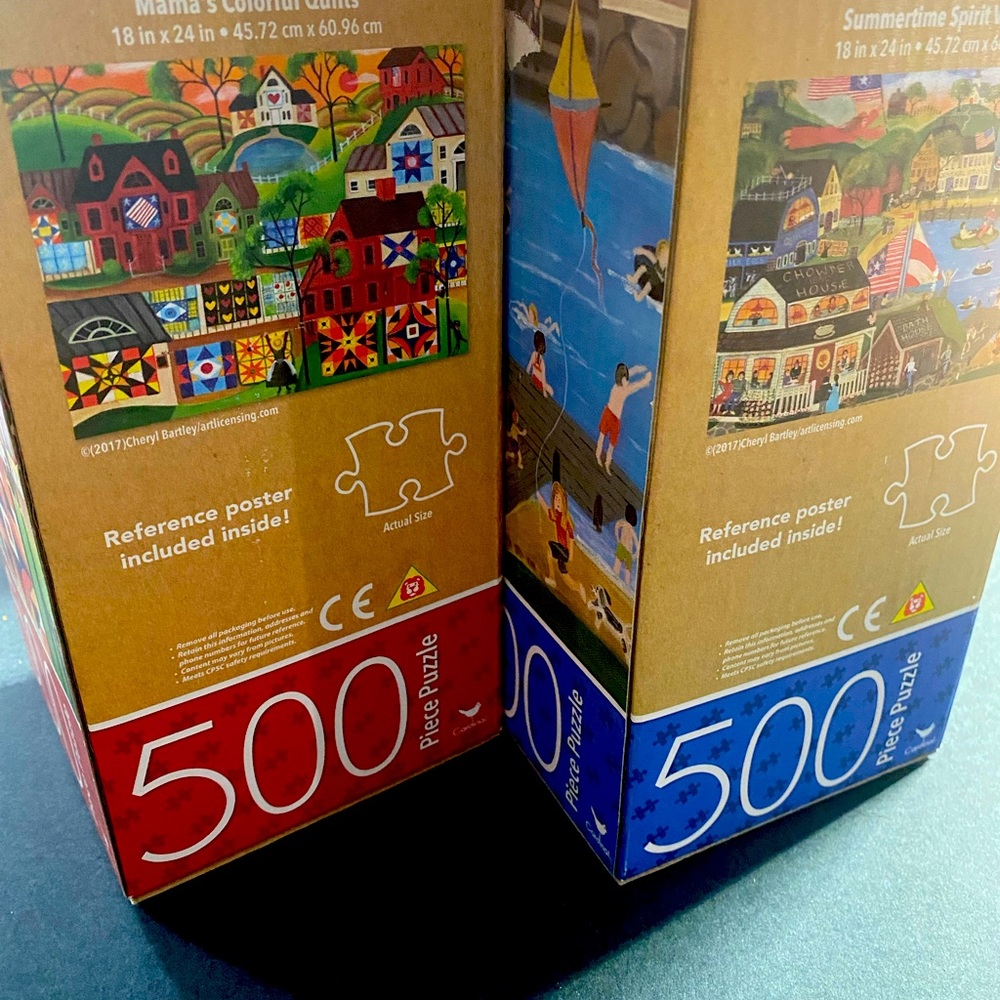 🧩 Set of two 500 piece puzzles